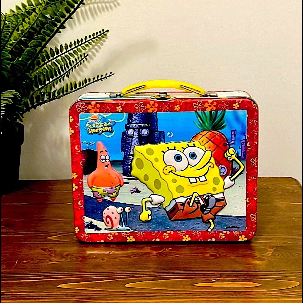 Vintage Metal Lunch Box Spongebob Squarepants